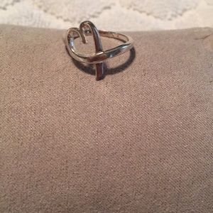"Tiffany " style open heart ring